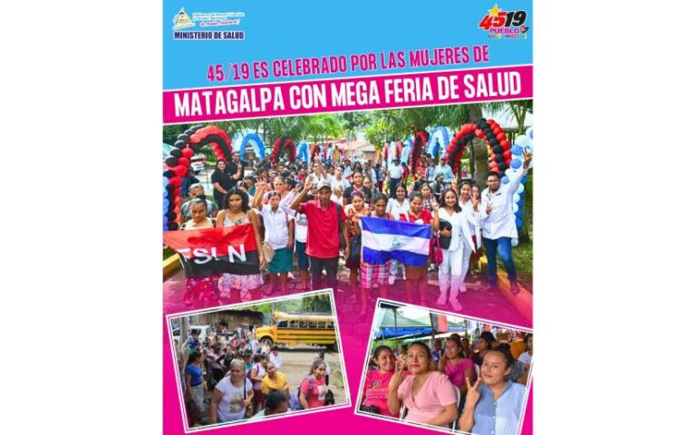 Mega Feria de Salud en el Hospital Fidel Ventura de Waslala en saludo al 45/19