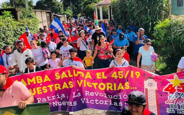 Dianas y caminatas de la Alegría en el departamento de Carazo