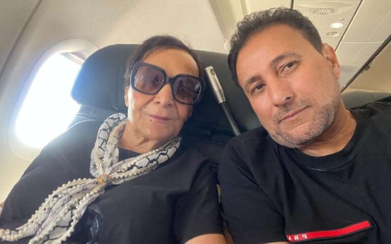 Compañera Leila Khaled hacia Nicaragua con el Compañero Mohamed Lashtar