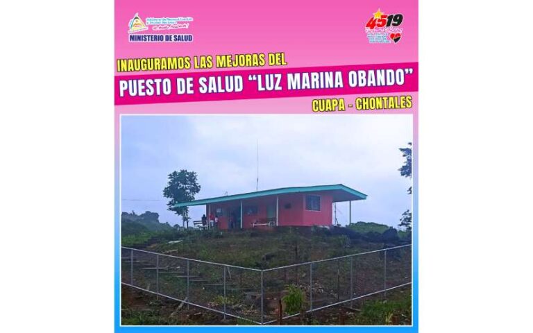 Mejoran el Centro de Atención Psicosocial en Jinotega y Centro de Salud en Villa Sandino