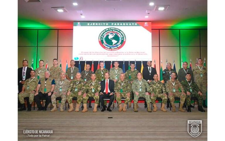 Ejército de Nicaragua asiste a la II Conferencia Especializada con la CEA