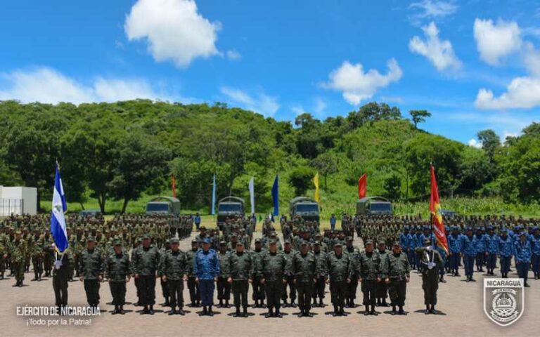 Ejército de Nicaragua en graduación del LXXXIII Curso Básico de Infantería