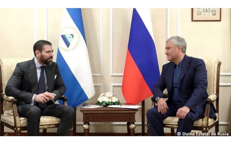 Presidente de la Duma Estatal de Rusia se reúne con el Compañero Laureano Ortega Murillo