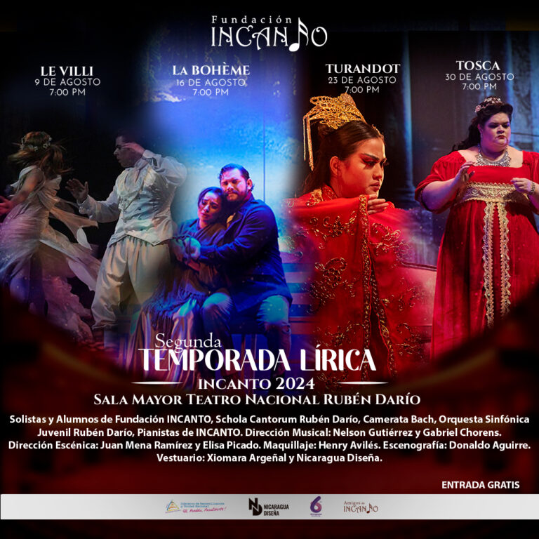 Fundación Incanto presentará II Temporada Lírica 2024