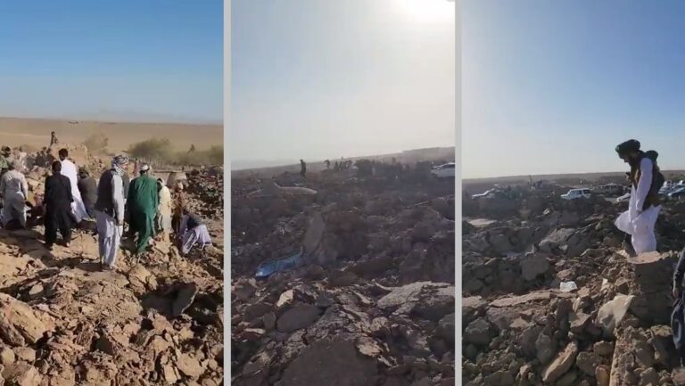 Asciende a 2 mil los fallecidos tras terremoto en Afganistán