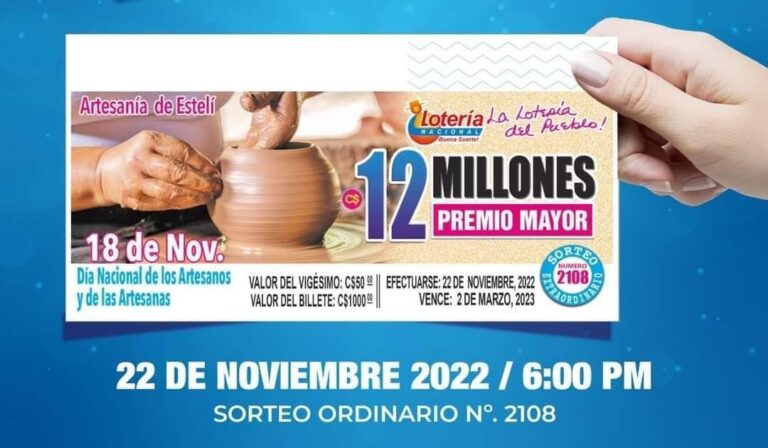Este martes se realizará el Sorteo N° 2108
