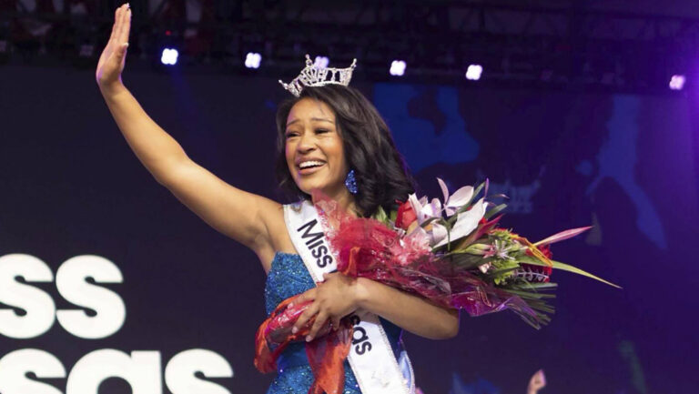 Miss Kansas denuncia a su abusador durante su coronación