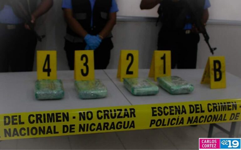 Policía Nacional incauta 4 kilos con 275 gramos de cocaína en Managua