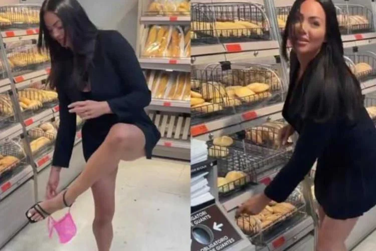 ‘Influencer’ dejar su ropa interior entre los panes de un supermercado