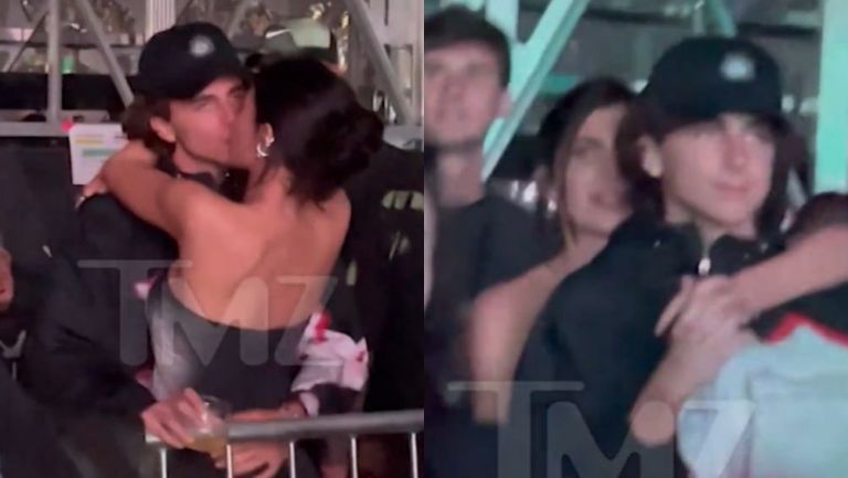 Kilye Jenner en los globos de oro junto a su novio