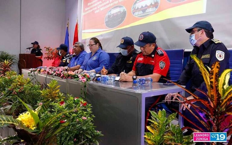 Bomberos de Nicaragua evalúan el trabajo realizado en el 2022