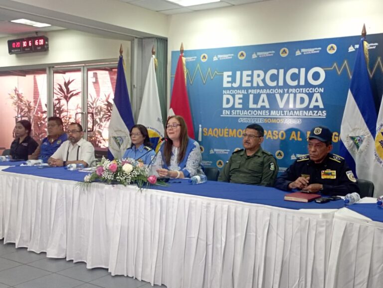 Nicaragua realiza II Ejercicios de Protección a la Vida ante Multiamenazas