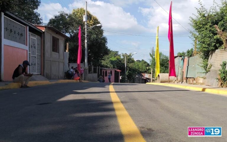 Avanzan programa de Calles Para el Pueblo en Managua