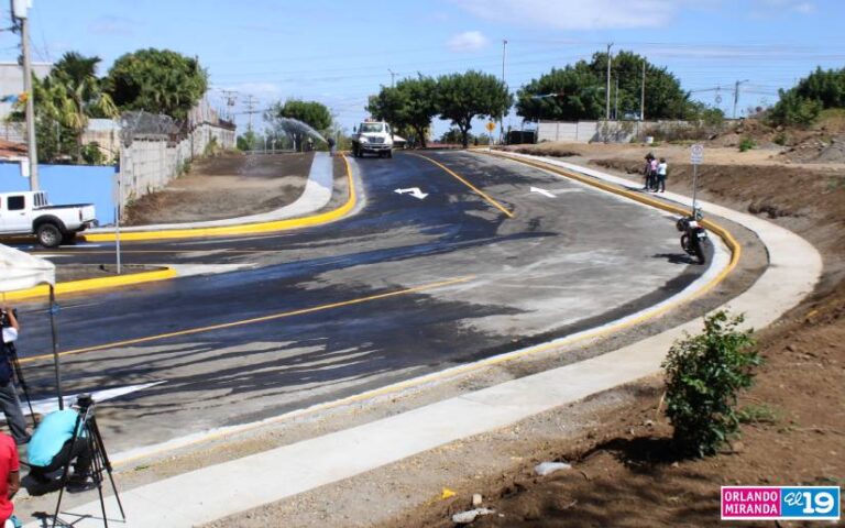 Inauguración de corredor vial conecta distrito 1 y 3 de Managua