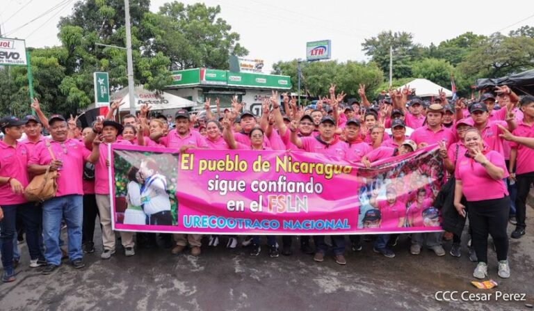 Militancia ratifica su compromiso con el Gobierno Sandinista
