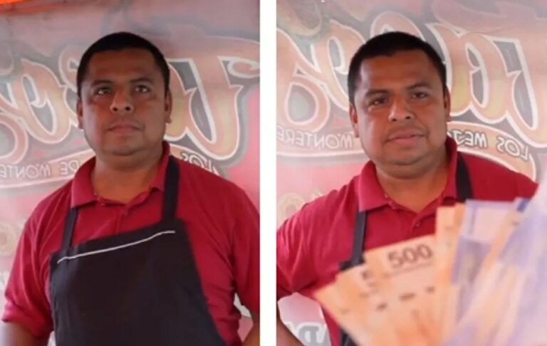Taquero recibe una buena suma de dinero por regalarle comida a un “desempleado”