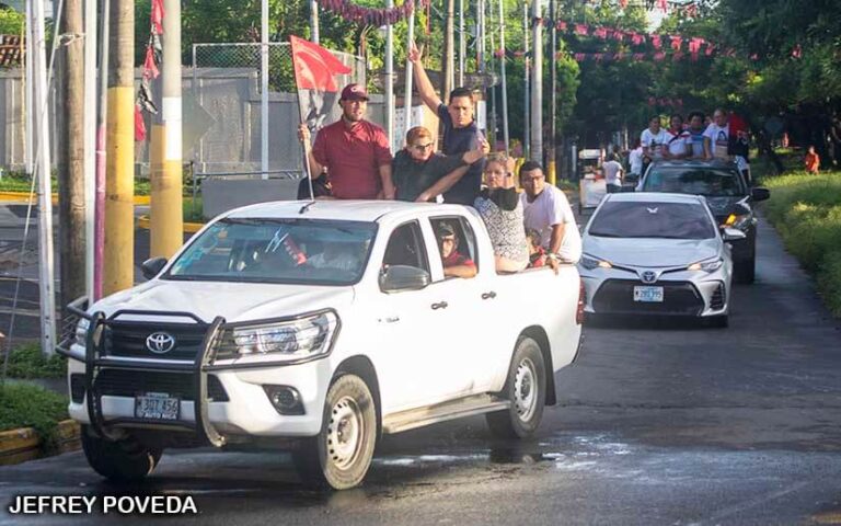 Continúan caravanas “Hay Patria, Hay Paz” en Managua