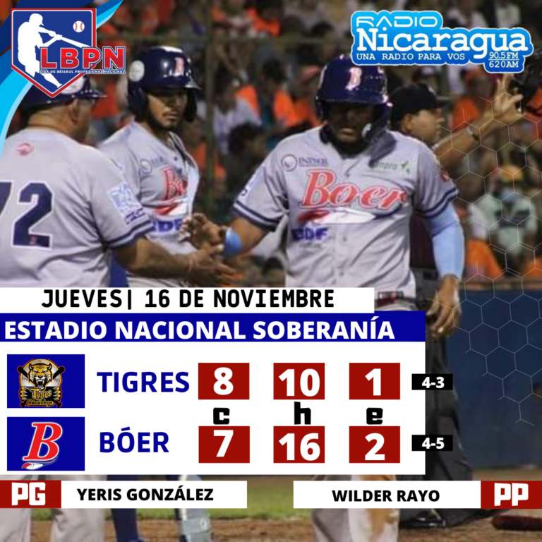 Tigres vencen al Bóer por tercera ocasión en la temporada