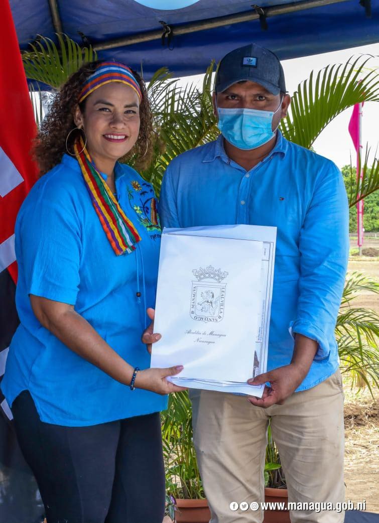 Alcaldesa de Managua Reyna Rueda.