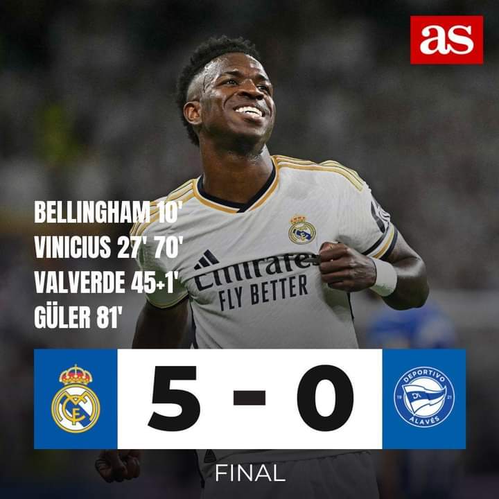 Real Madrid sigue arrasando en la Liga Española de Fútbol