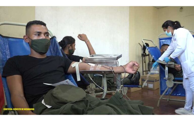 Ejército participó en jornada de donación de sangre