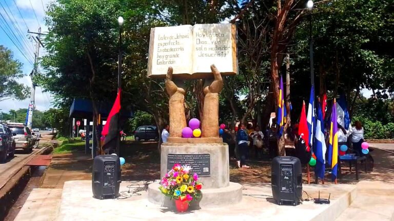 Inauguran parque de la Biblia en Jinotepe