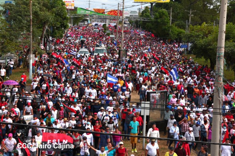 Nicaragua camina para celebrar los nuevos tiempos de victoria
