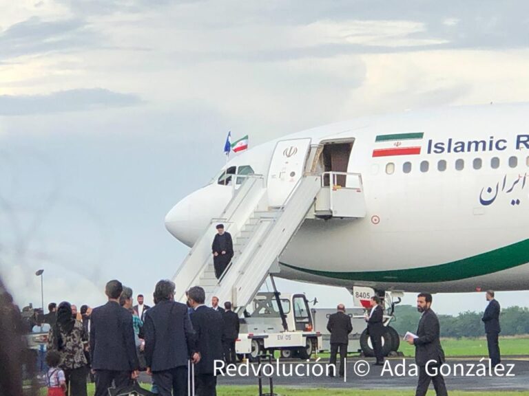 Llega a Nicaragua el Presidente de Irán, Ebrahim Raisi 