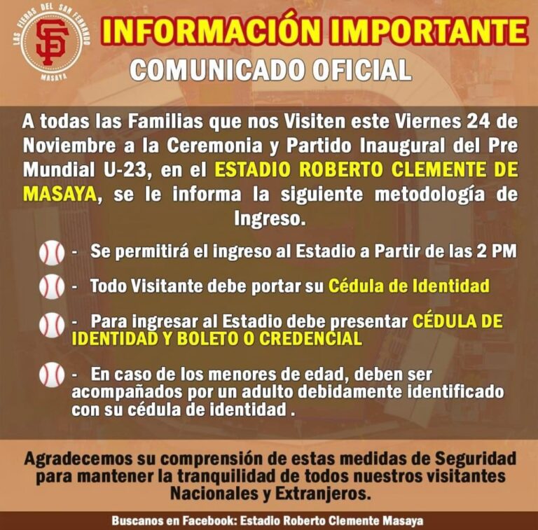 El Estadio Roberto Clemente abre sus puertas al público esta noche