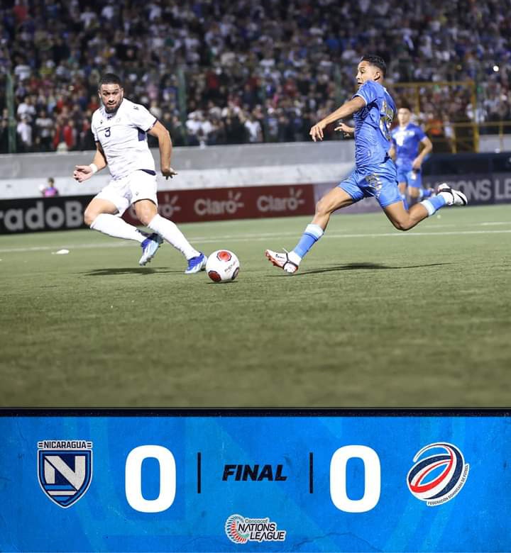 Nicaragua empata con Dominicana en su último partido en Liga B de Naciones