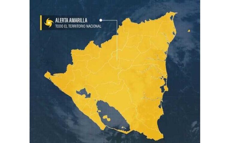 Gobierno de Nicaragua declara alerta amarilla en todo el territorio nacional