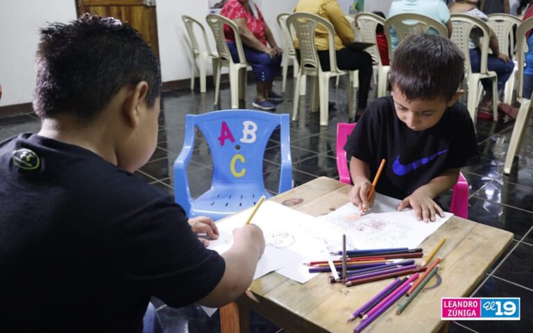 Niños del distrito IV de Managua participan en taller sobre el cuido de la naturaleza