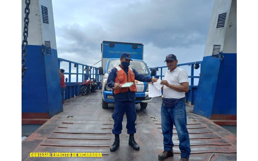 El Destacamento Naval de Aguas Interiores “Comandante Hilario Sánchez Vásquez”, atendió en los lagos Xolotlán, Cocibolca y río San Juan a 433 ferris y embarcaciones.