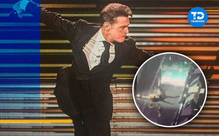 Luis Miguel se da tremenda caída en escenario