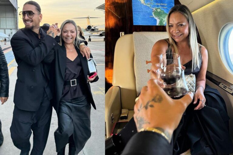 Maluma y su mama asisten al concierto de Luis Miguel