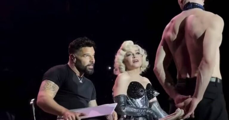 Ricky Martin se lleva un 10 en el concierto de Madonna