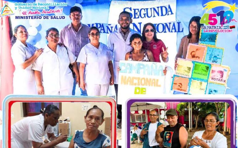 Segunda Campaña Nacional de Vacunación 2023 alcanza el 92.3% de la meta en Nicaragua