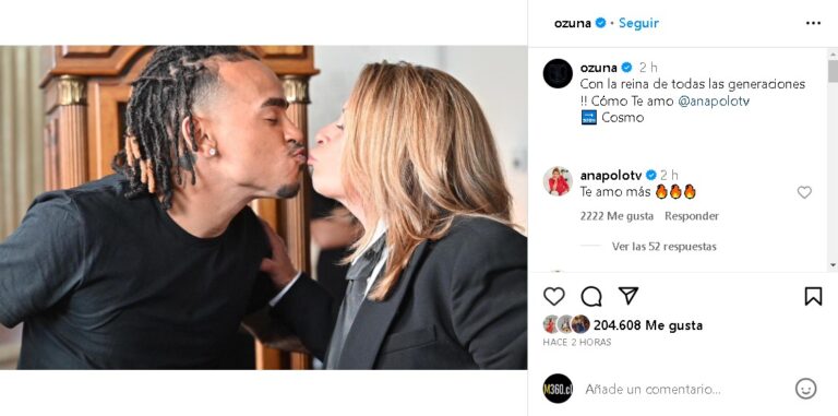 Ozuna y Dra Maria Polo en pleno beso