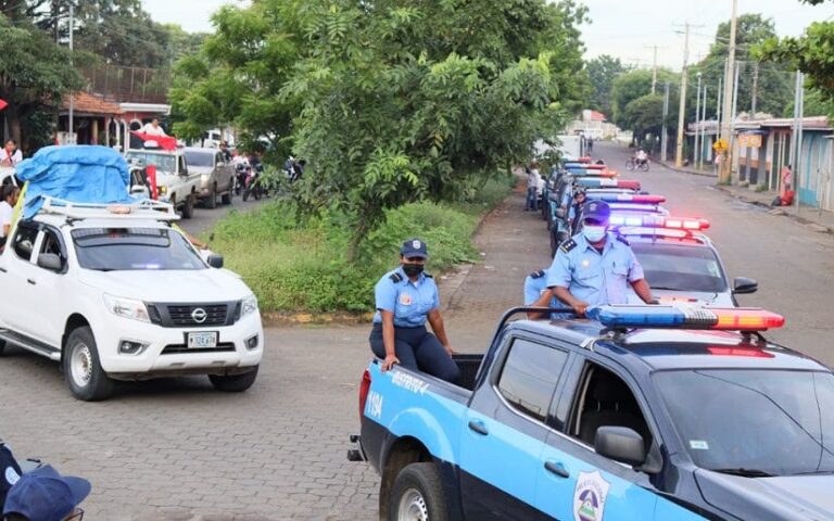 Militancia saluda a Octubre Victorioso en Managua