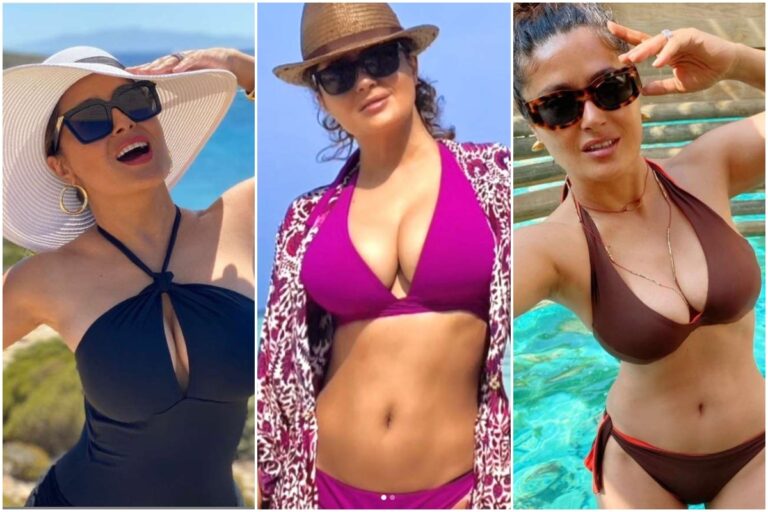 Salma Hayeck divierte a todos con su rutina de masajes