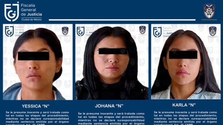 Detienen a 3 mujeres integrantes de Las Goteras