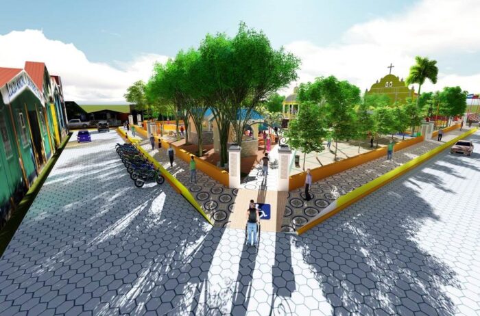 Remodelarán el Parque Central de San Rafael del Sur