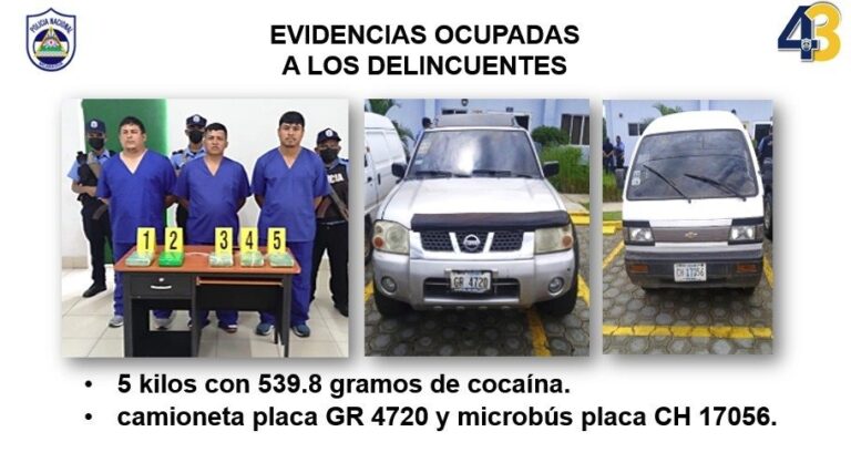 Policía Nacional incauta 138 mil dólares en droga