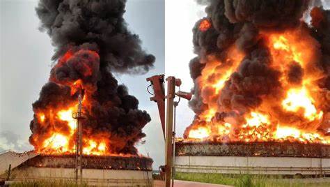Colapsa un tercer tanque de combustible en Matanzas