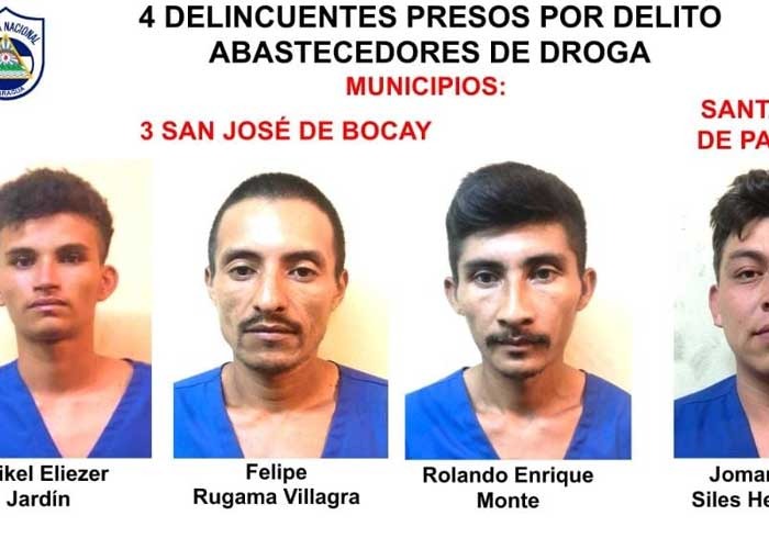 Capturan a 8 sujetos en Jinotega