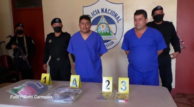 Capturan en Rivas a 2 sujetos que transportaban cocaína