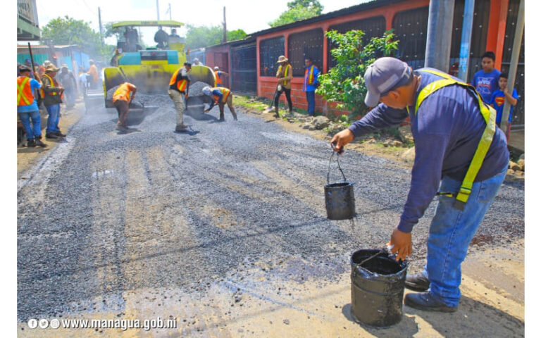 Avanza construcción de nuevas cuadras en el barrio Waspán Norte