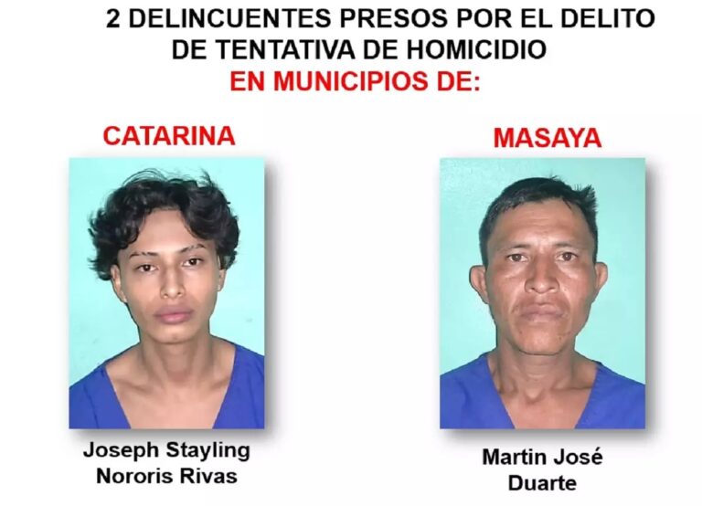 Detienen a 14 sujetos por diferentes delitos en Masaya