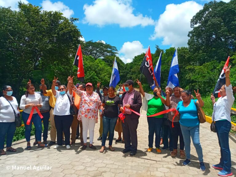 Inauguran calle adoquinada en la Comunidad El Ticuiche, Jinotepe