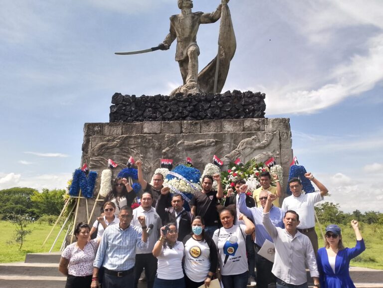 MCP rinde homenaje a héroes y mártires de la Batalla de San Jacinto